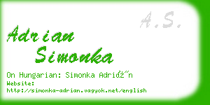 adrian simonka business card